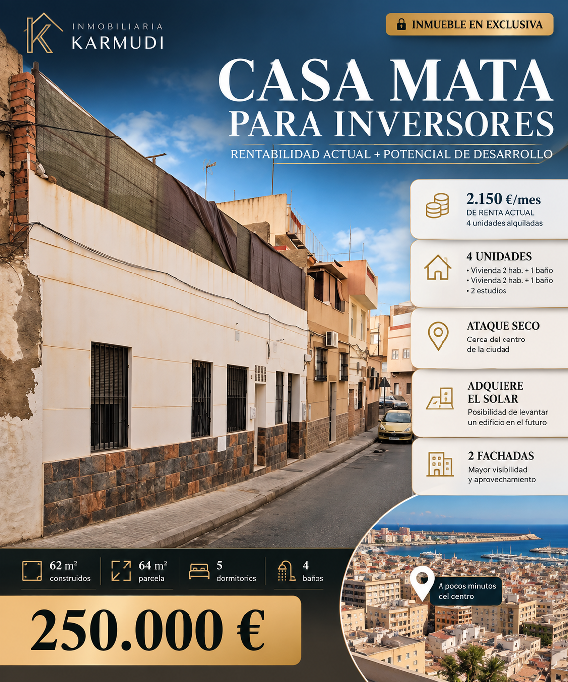 Venta casa mata para inversores